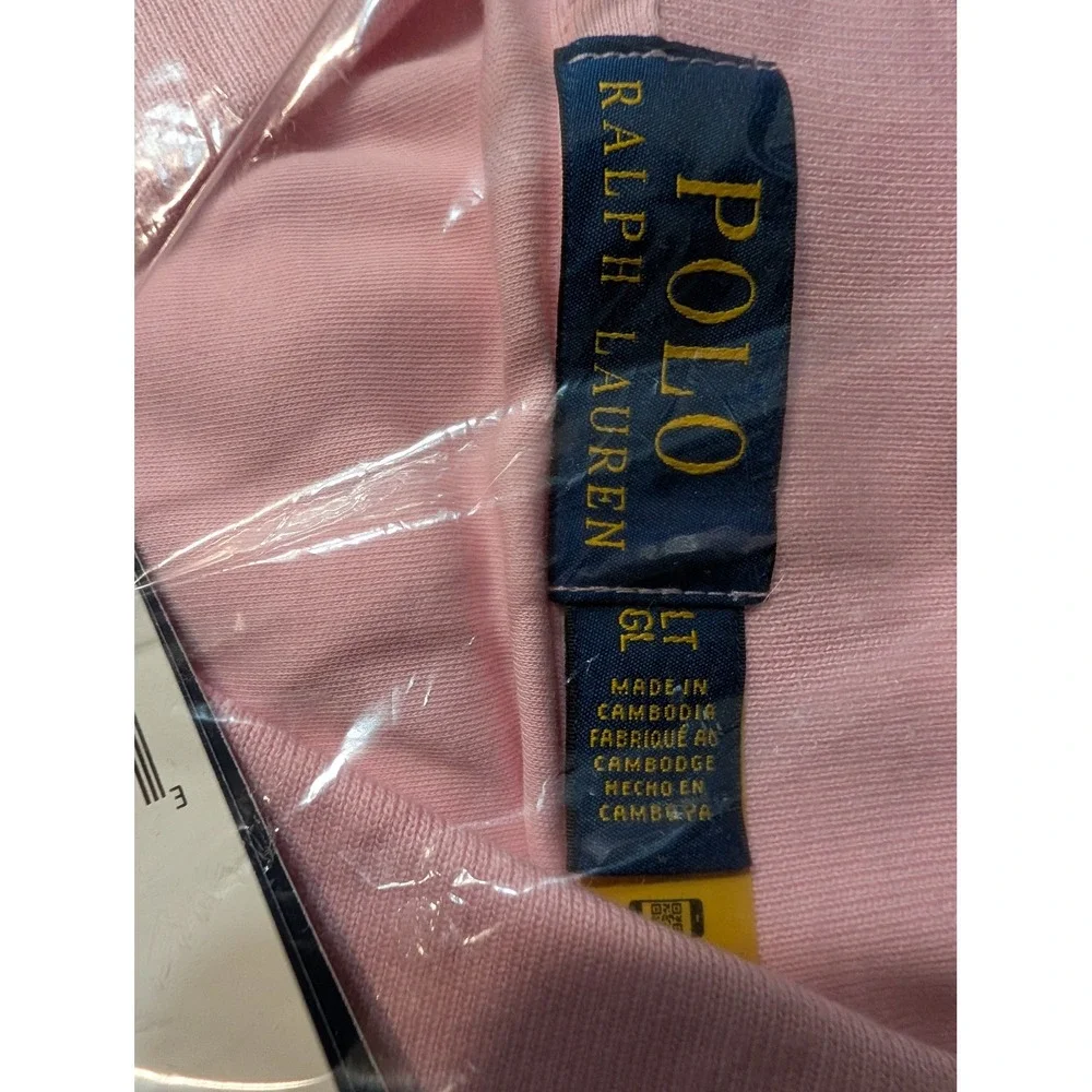 Polo Ralph Lauren Mens Pink Short Sleeve Polo Shirt Large Tall LT